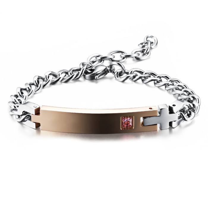 Wholesale Stainless Steel His and Hers Engraved Bracelets