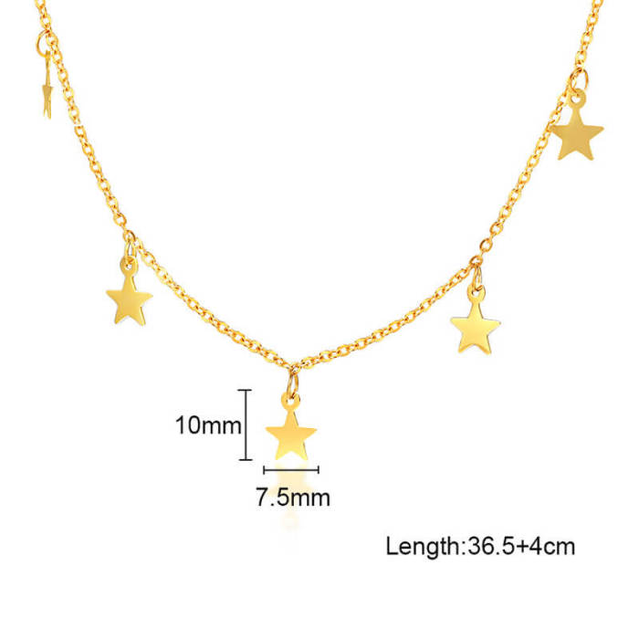 Wholesale Stainless Steel Necklace with Stars