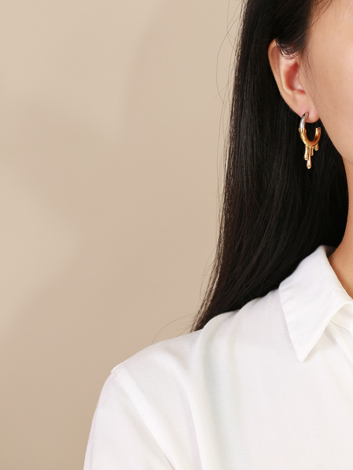 Wholesale Stainless Steel Water Drop Earrings