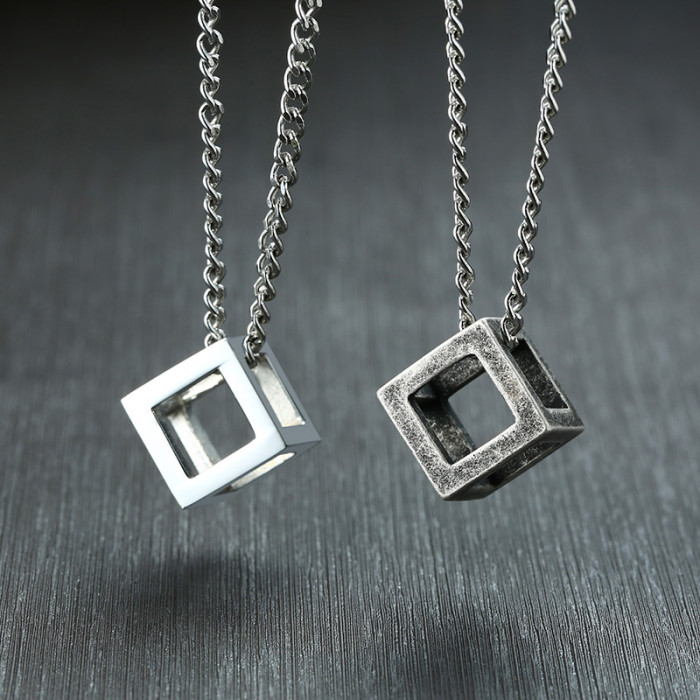 Wholesale Stainless Steel Cube Pendant Designs