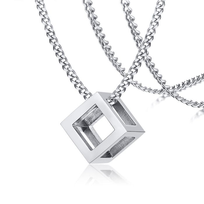 Wholesale Stainless Steel Cube Pendant Designs