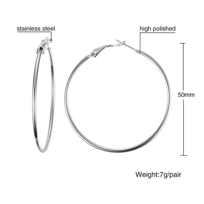 Wholesale Stainless Steel Hoop Earrings