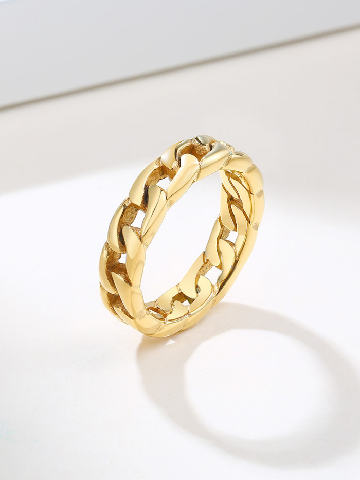 Wholesale Stainless Steel Curb Link Chain Ring