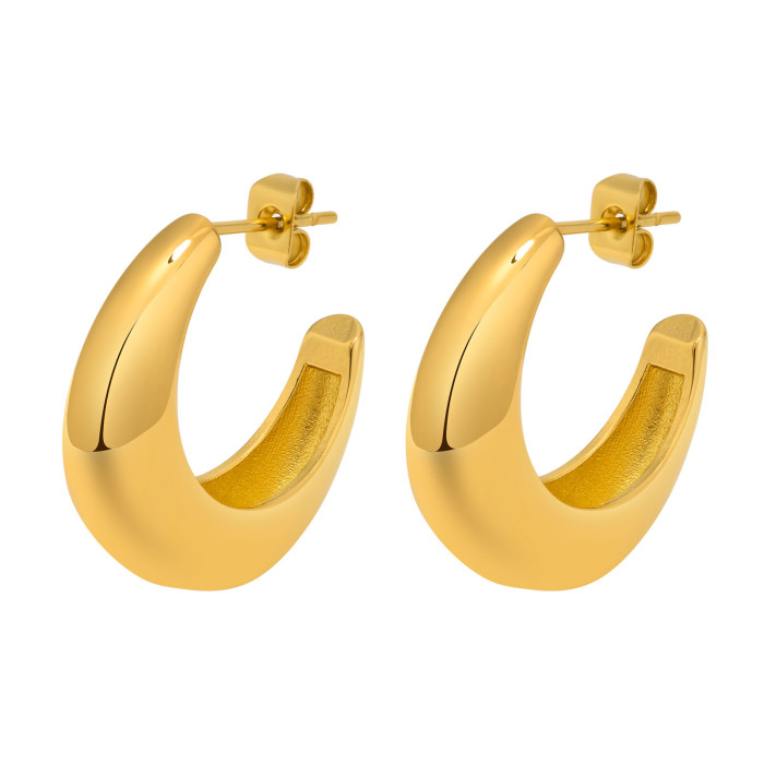 Wholesale Stainless Steel C Stud Earring