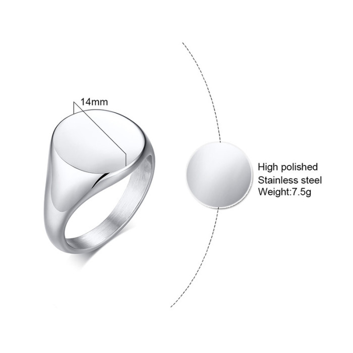 Wholesale Stainless Steel Signet Ring for Sale
