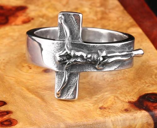 Wholesale Stainless Steel Cross Rings for Men