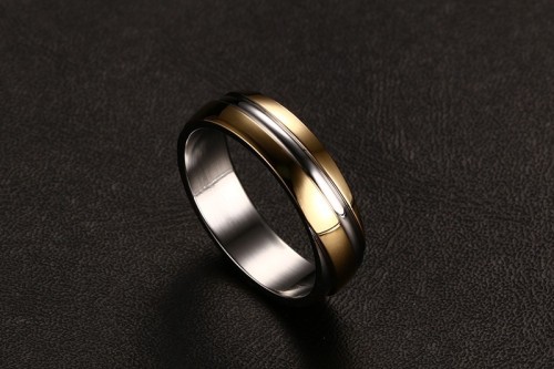 Wholesale Mens Gold Steel Wedding Bands