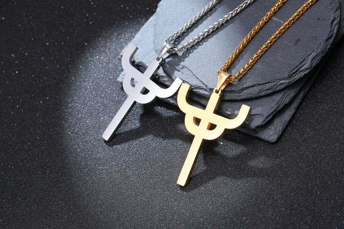 Wholesale Stainless Steel Judas Saint Le Pendant Necklace