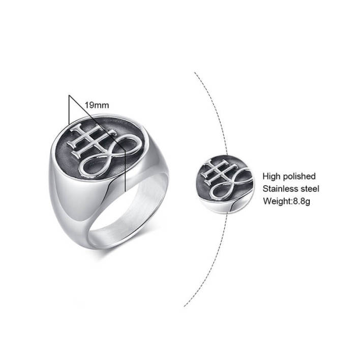 Wholesale Stainless Steel Satanism Ring