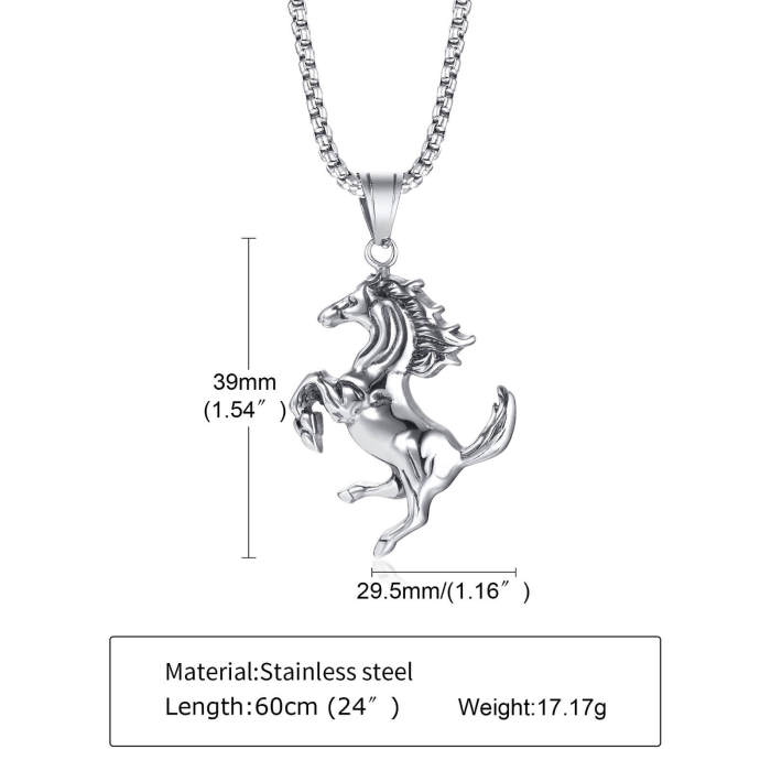 Wholesale Stainless Steel Horse Pendant
