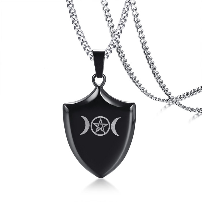 Wholesale Stainless Steel Mens Black Pendant