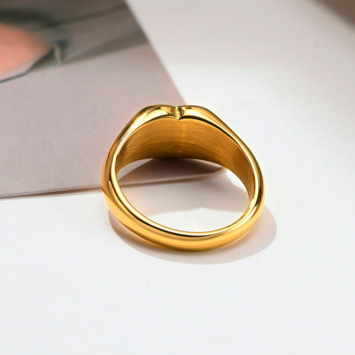 Wholesale Stainless Steel Women Heart Rings