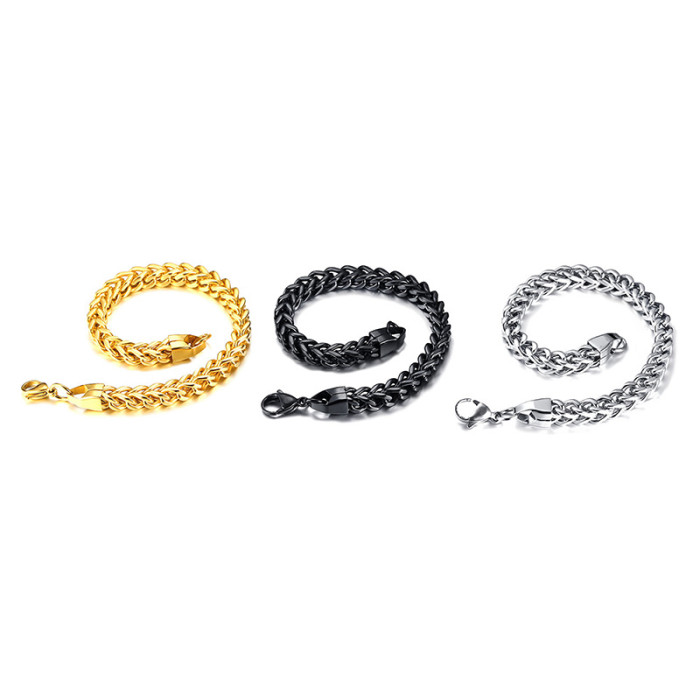 Wholesale Stainless Steel Men's Curb Chain Bracelet