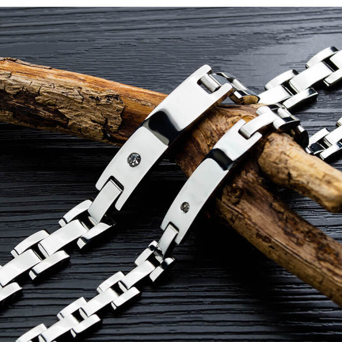 Wholesale Stainless Steel Couple Magnetic Bracelet