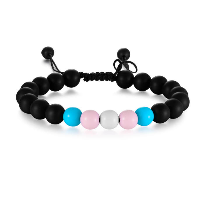 Wholesale Acrylic and Carnelian Beads Bracelet