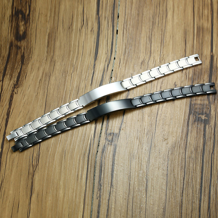 Wholesale Men’s Stainless Steel Engravable Bracelet