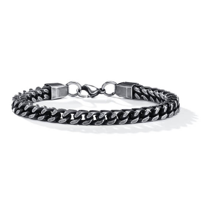 Wholesale Stainless Steel Men's Curb Chain Bracelet