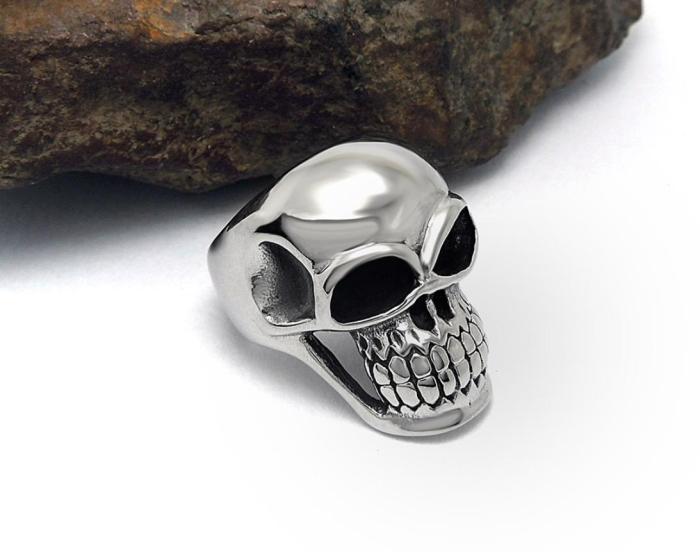 Wholesale Stainless Steel Men Skull Ring