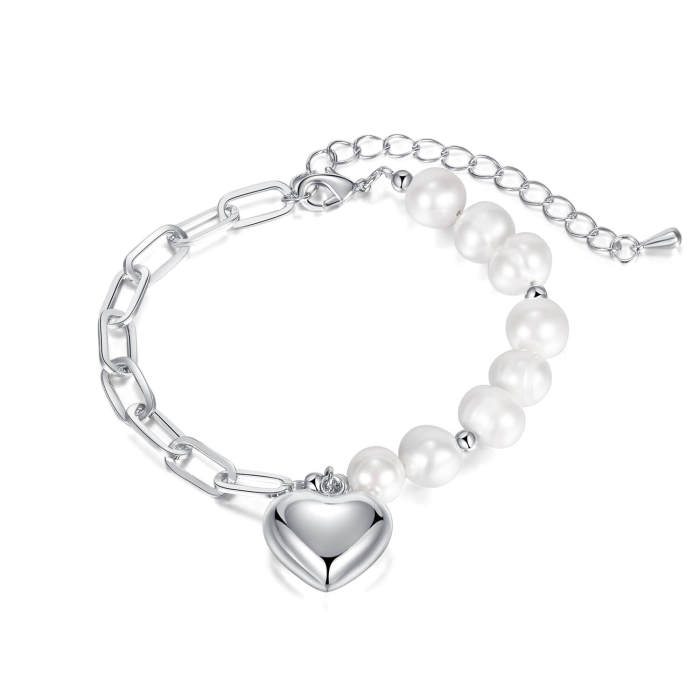 Wholesale Stainless Steel Chain and Pearl Bracelet