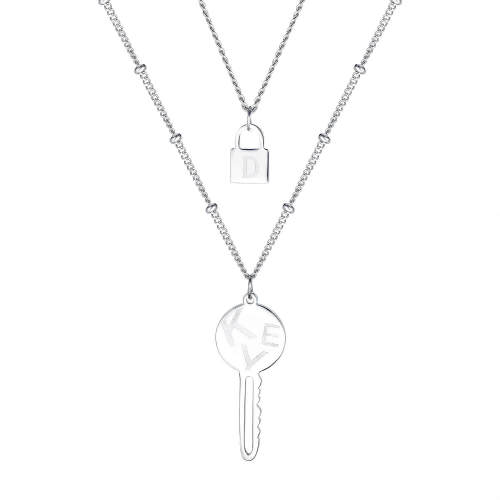 Copy Wholesale Double Layers Necklace Stainless Steel