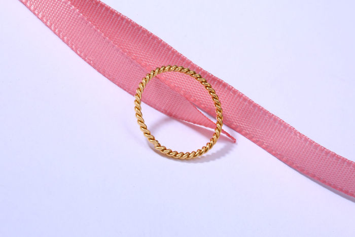 Wholesale Stainless Steel Thin Ring with CZ