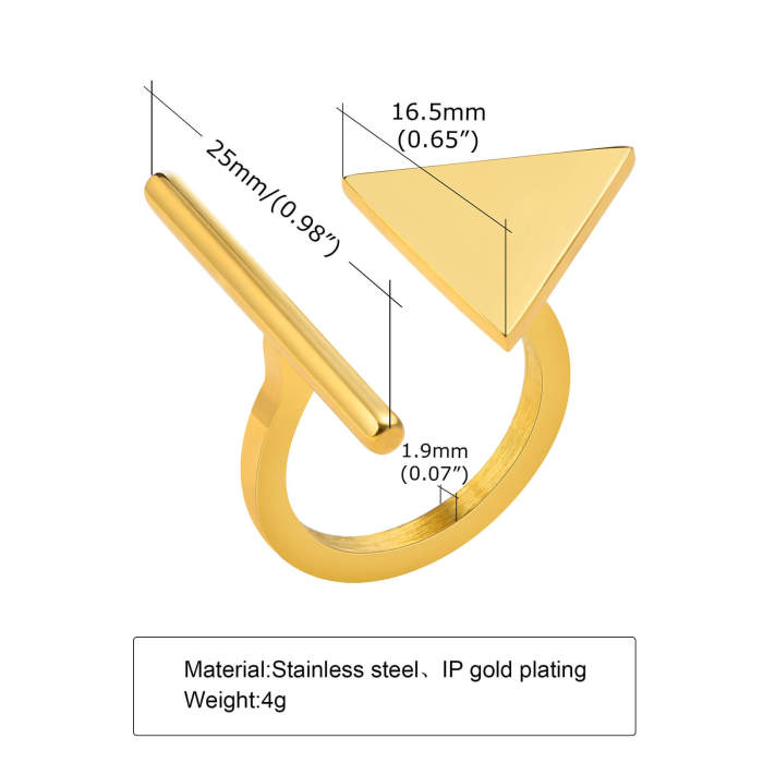 Wholesale Stainless Steel Women Open Rings