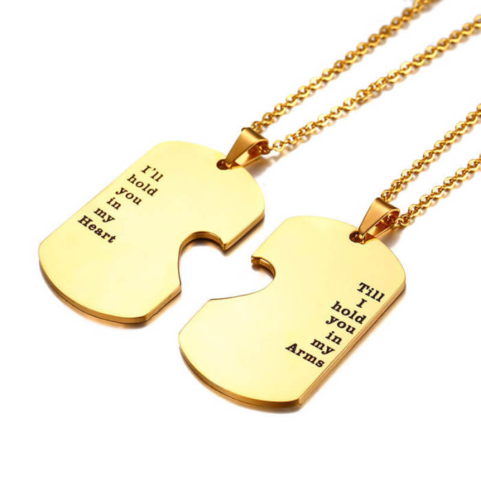 Wholesale Stainless Steel Couple Pendant