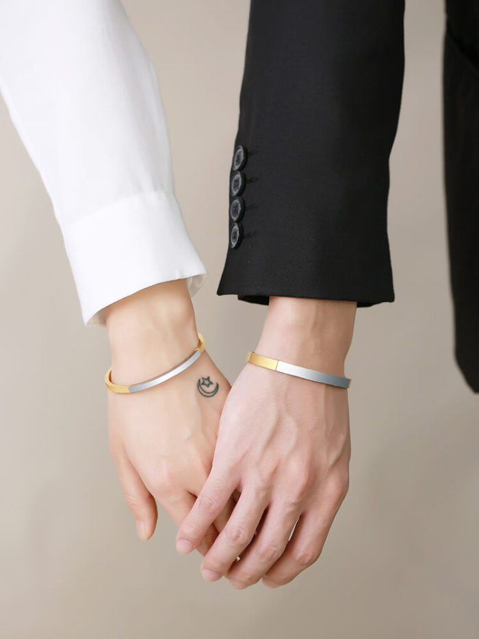 Wholesale Stainless Steel Couples Bangle