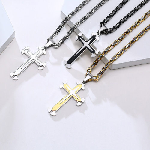 Wholesale Stainless Steel Cross Chains for Men