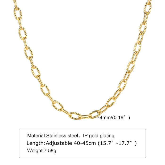 Wholeasle Stainless Steel O Chain Necklace