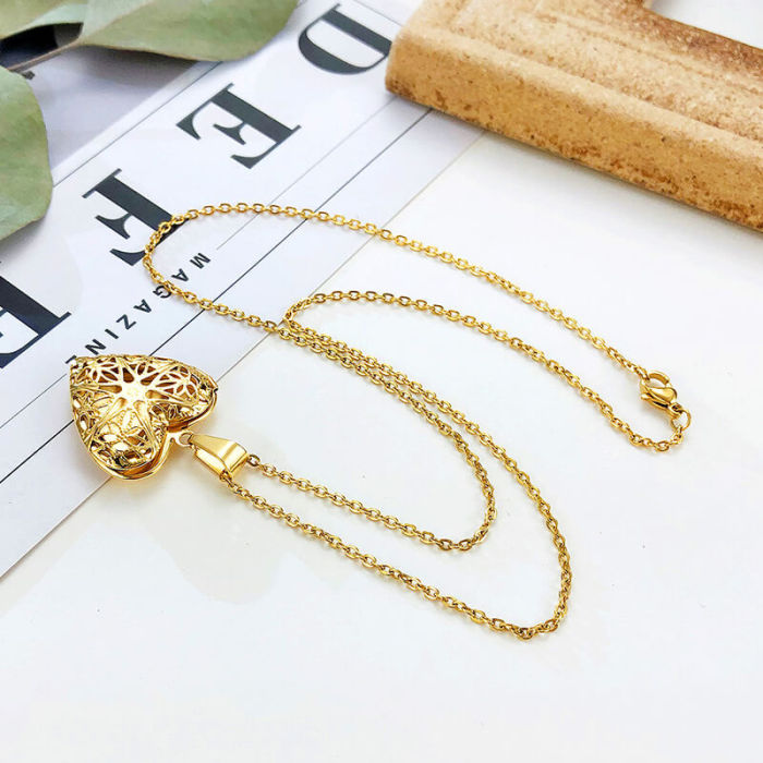 Wholesale Stainless Steel Picture Locket Necklace