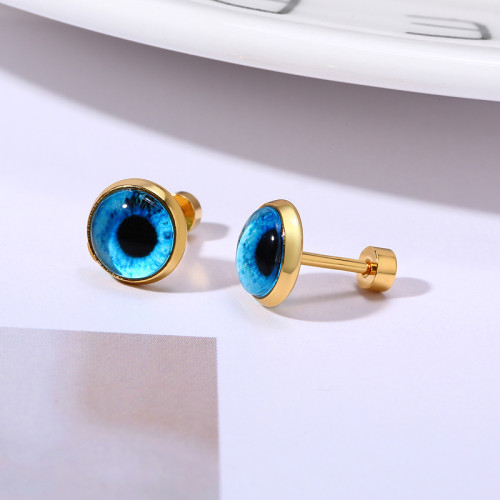 Wholesale Stainless Steel Womens Eyes Stud Earrings