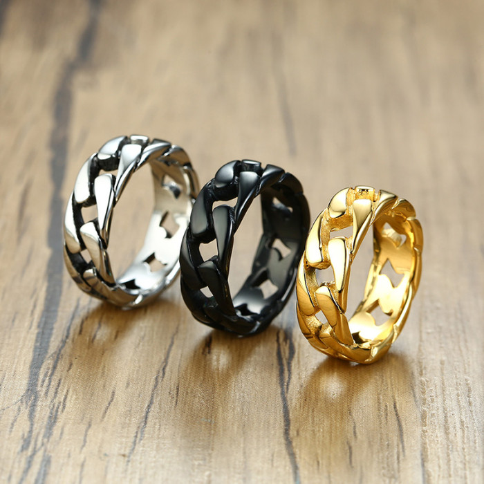 Wholesale Stainless Steel Carbin Chain Ring