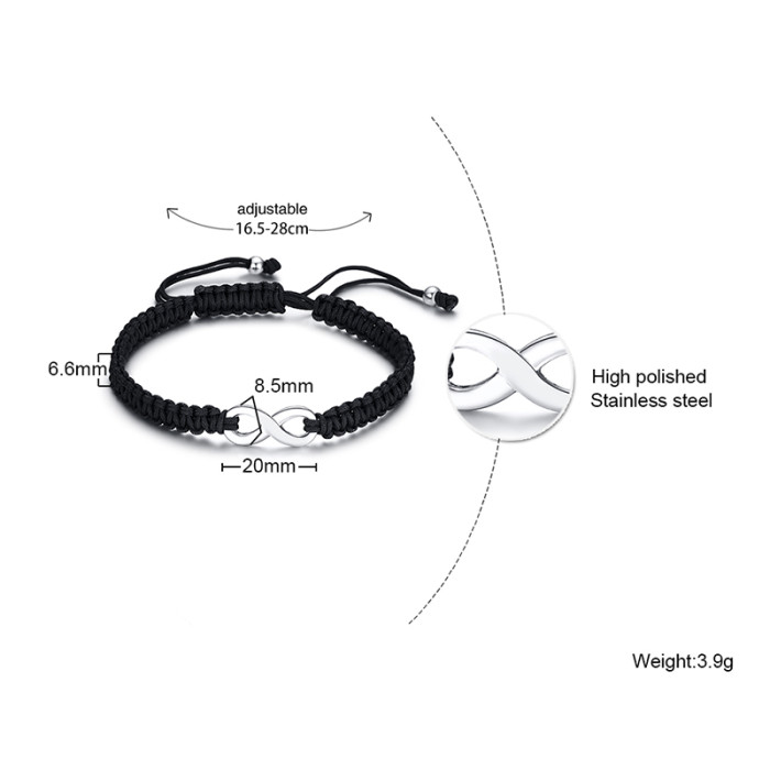 Wholesale Steel Braided Bracelets for Guys