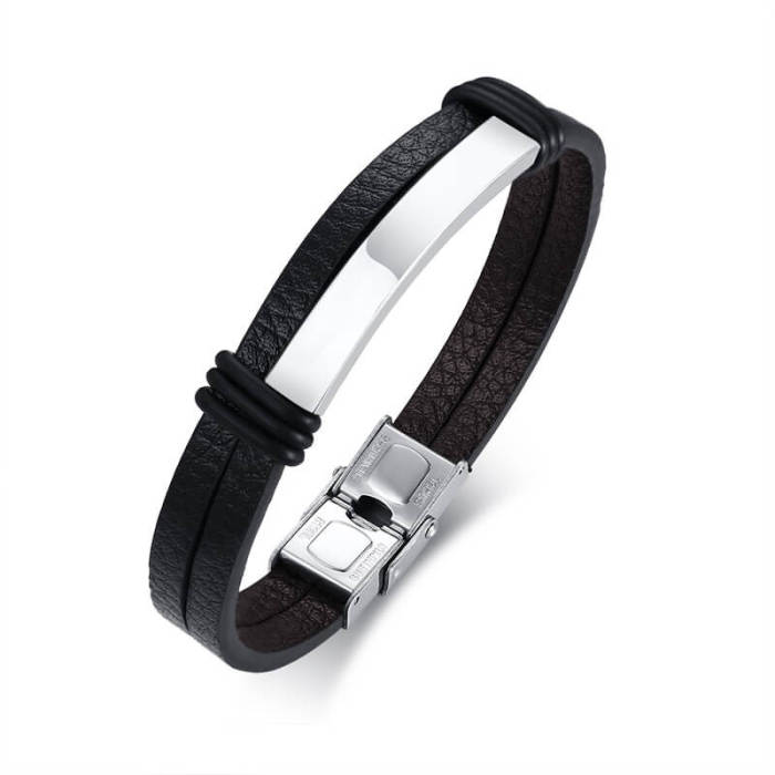 Wholesale Mens Leather Bracelet