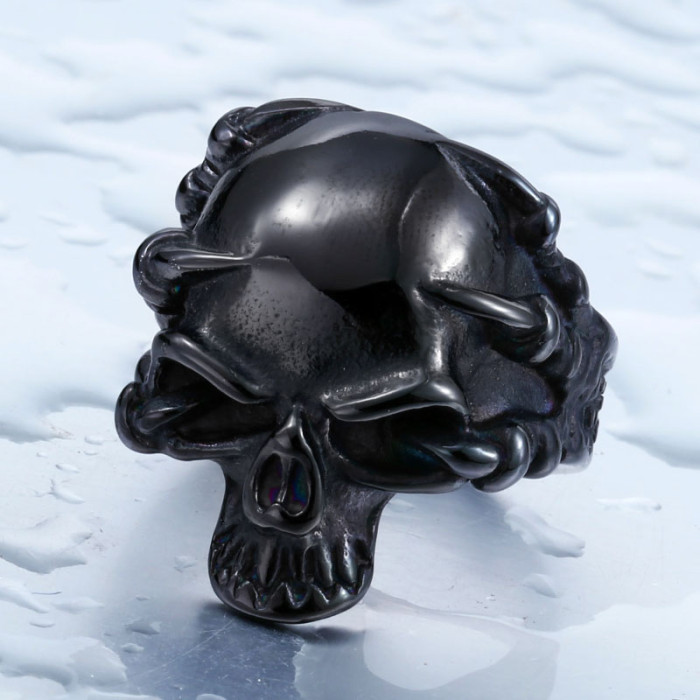 Wholesale Mens Stainless Steel Skull Ring