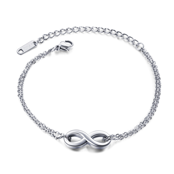 Wholesale Steel Infinity Bracelet for Best Friend