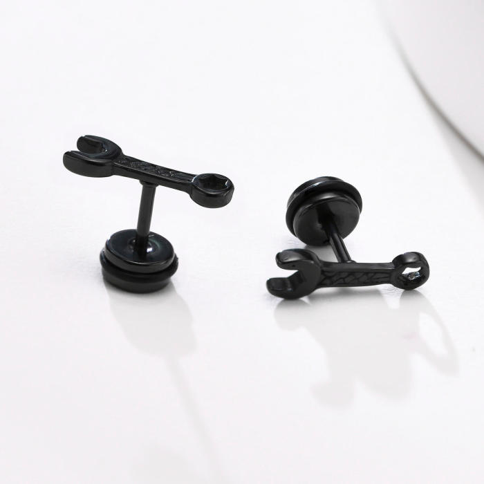 Wholesale Stainless Steel Wrench Stud Earrings