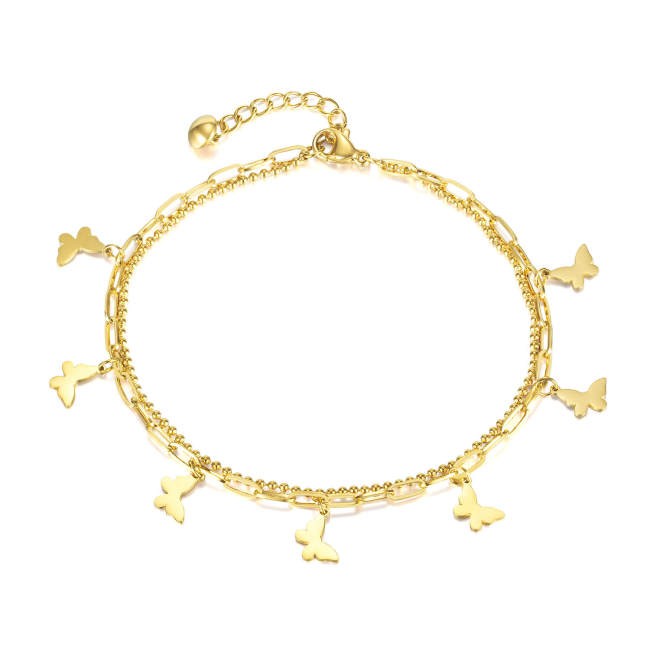 Wholesale Stainless Steel Foot Chain with Butterfly