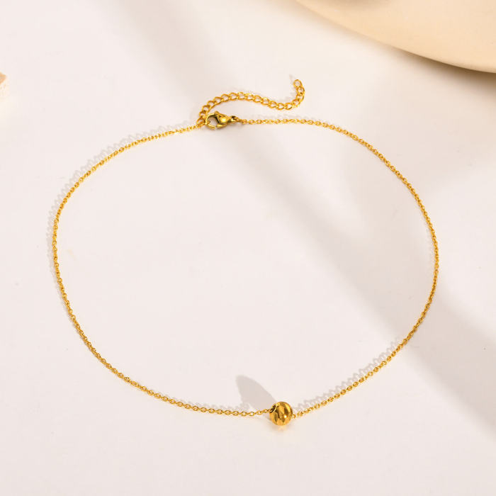 Wholesale Stainless Steel Bead Pendant Necklace