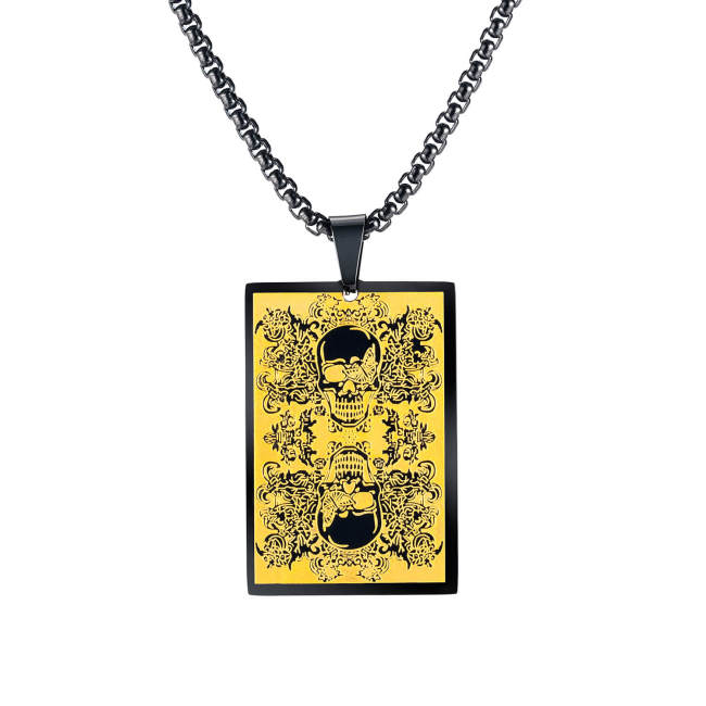 Wholesale Stainless Steel Dog Tag with Skull