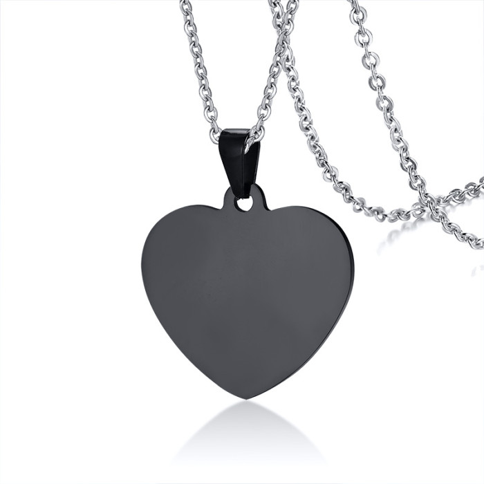 Wholesale Personalised Stainless Steel Heart Necklace