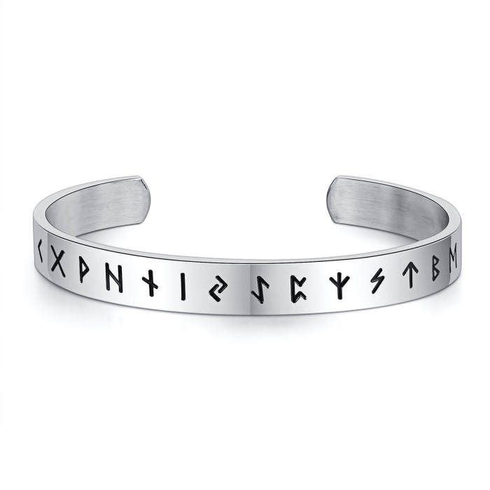 Wholesale Stainless Steel Bangle with Viking Symbol