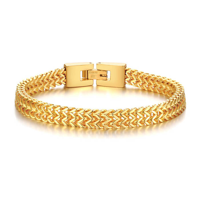 Wholesale Mens Stainless Steel Keel Chain Link Bracelet