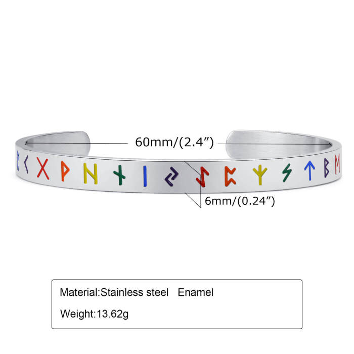 Wholesale Stainless Steel Bangle with Viking symbol