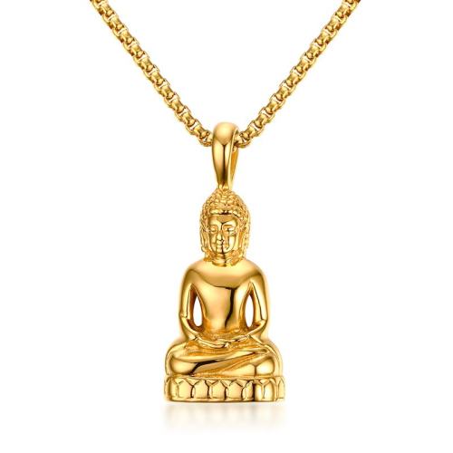 Stainless Steel Buddha Pendants for Necklaces Wholesale
