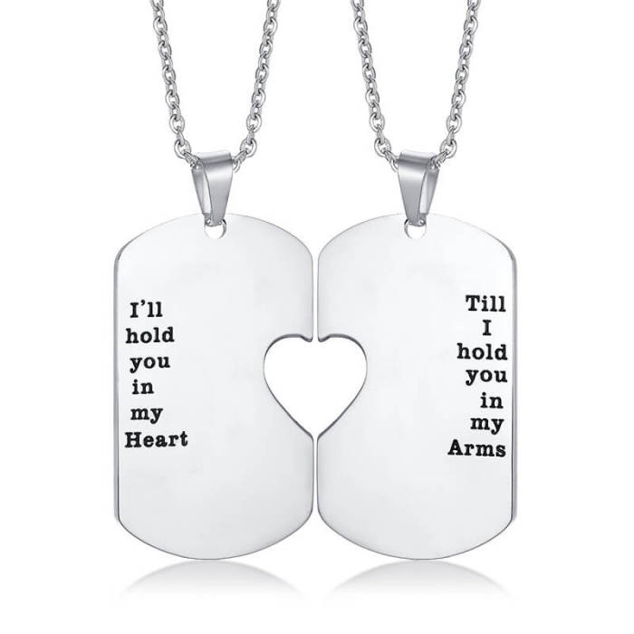 Wholesale Stainless Steel Couple Pendant