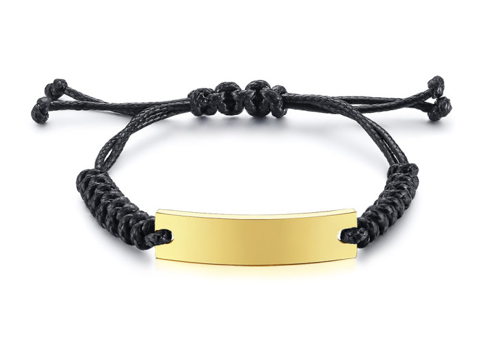 Wholesale Stainless Steel Braided Rope Personalized Bracelets