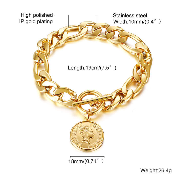 Wholesale Stainless Steel Bracelet with Elizabeth