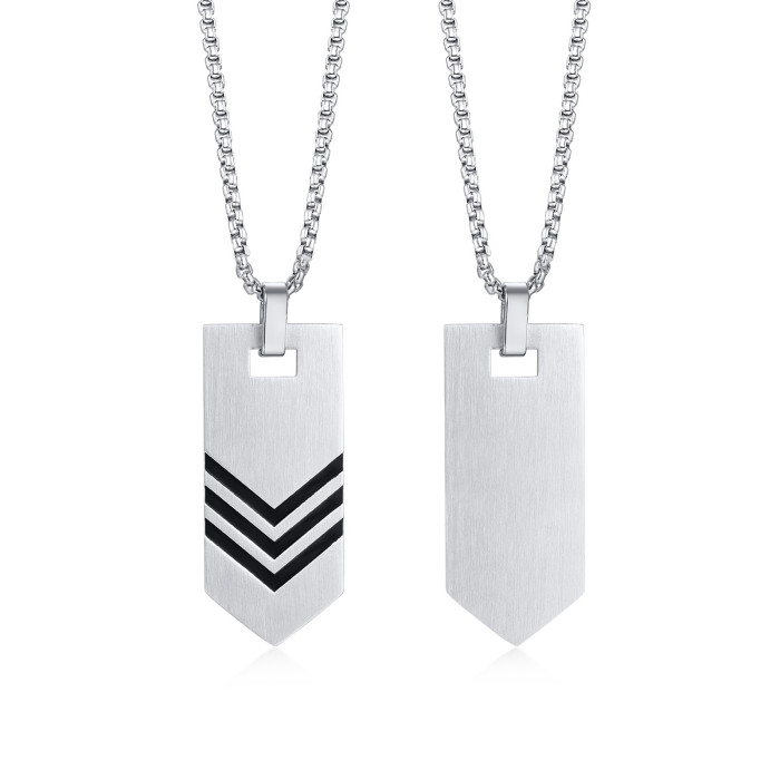 Wholesale Stainless Steel Tie Shape Pendant